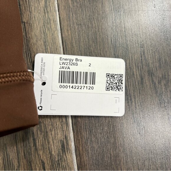 Lululemon NWT Energy Bra *Medium Support, B–D Cups Java - Picture 8 of 12